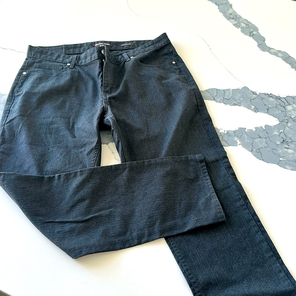 Michael Kors Mens Parker Slim Fit Pants 34X30 Dark Gray